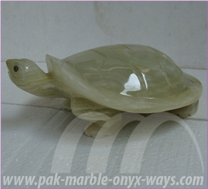 Onyx Turtle Artifacts Green in Stock 10 Inch