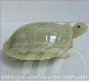 Onyx Turtle Artifacts in Stock 10 Inch