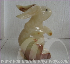 Rabbit Onyx in Stock 8 Inch, Green Rabbit Onyx Artifacts & Handcrafts