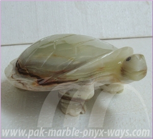Turtle Onyx Artifacts Green in Stock 10 Inch