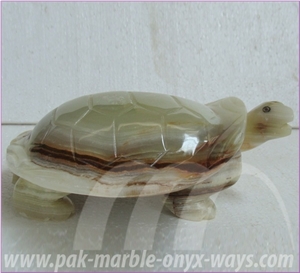 Turtle Onyx Artifacts Green in Stock 10 Inch