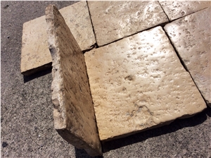 Antique French Stone Flooring, France Beige Limestone Tiles & Slabs, Limestone Flooring