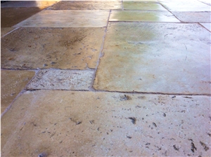Antique French Stone Floors, Antique French Beige Limestone Flooring, French Stone Floors, Antique Stone Flooring, Provence Stone Floors French Stone Flooring, Antique Genuine French Flooring, Floor