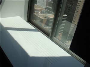 Lazza White Crystallized Stone Kitchen Top China