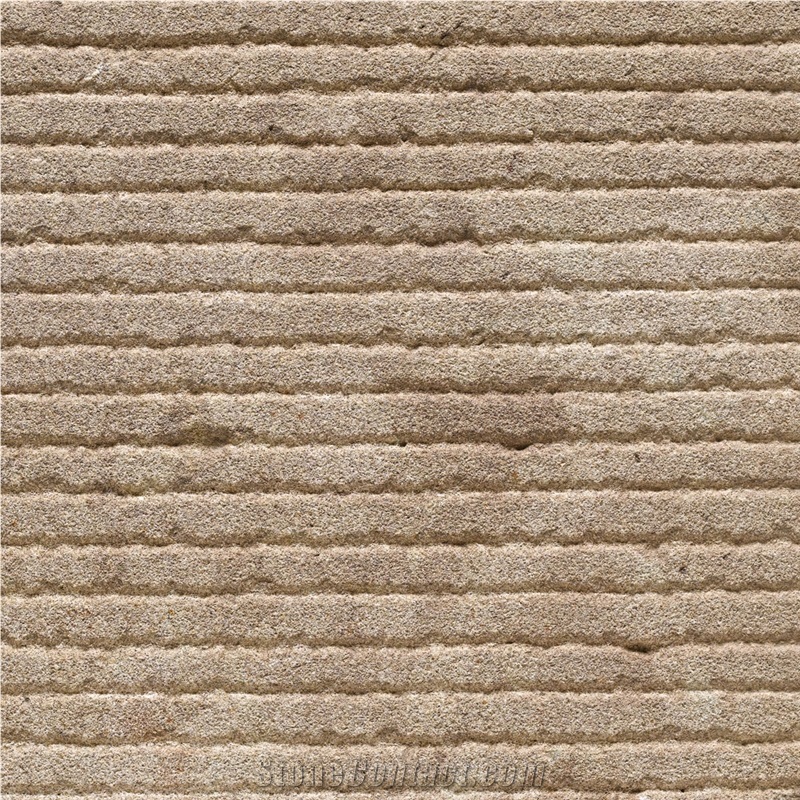 Santafiora Uniforme Sandstone Grooved, Brushed, Bush Hammered