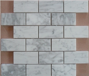 Calacatta Gold Marble Linear Strips Mosaic, Italy White Marble Mosaic, Calacatta Carrara Marble Mosaic Tiles,Basketweave Mosaics,Stips Mosaics, Herringbone Mosaics, Octagon Mosaics