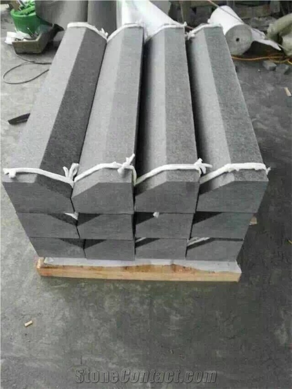 China G684 Black Basalt Kerbstone,Raven Black,Black Pearl,Fuding Black Kerbstone