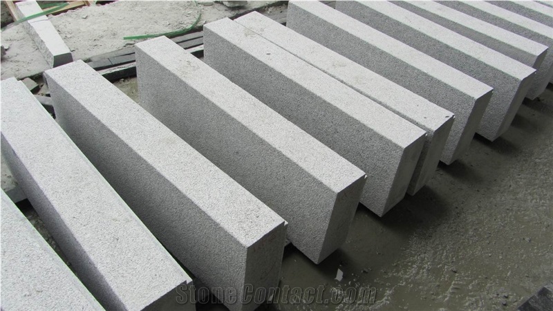 China Grey G603 Granite Kerbstone / China Grey Granite Curbstone / Road Side Stone