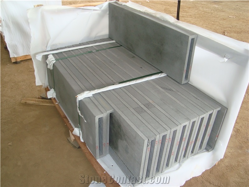 China Hainan Black Basalt Swimming Pool Coping/Coper/Dark Basalt/Border