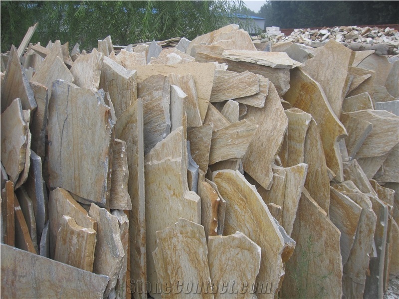 China Multicolor Slate Random Flagstones Rusty, Paving, Flooring, Walling