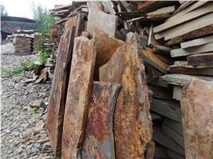 China Multicolor Slate Random Flagstones Rusty, Paving, Flooring, Walling