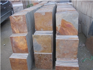 China Rusty Slate Stacked Stone Flooring & Walling Tiles,Cultured Stone,Ledge Stone for Wall Panel Decor