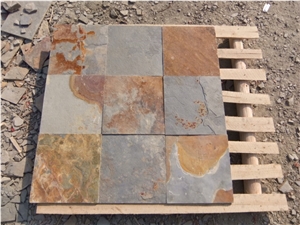 China Rusty Slate Stacked Stone Flooring & Walling Tiles,Cultured Stone,Ledge Stone for Wall Panel Decor