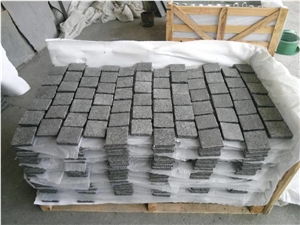 G684 Black Basalt Cobble Stone,Black Basalt on Mesh Pavers/Black Basalt/G684/China Dark Basalt Paving Flamed G684 Black Basalt Cobble Stone,Black Basalt on Mesh Pavers/Black Basalt/G684/China Dark Basalt Paving Flamed