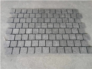 G684 Black Basalt Flamed Cobble Stone/On Mesh/Pavers/China Dark Basalt/Paving