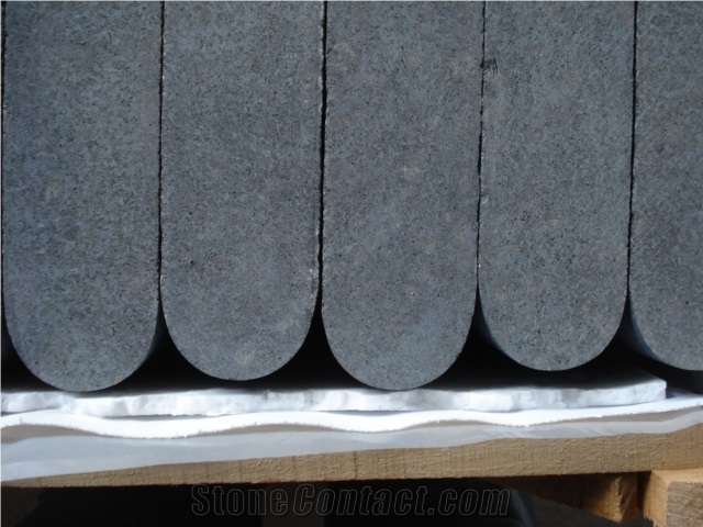 G684 Black Basalt Pool Coping,Black Pearl Pool Tiles,Raven Black Bullnose Edging Swimming Pool Tiles, G684 Pool Coping