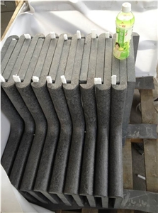 G684 Black Basalt Pool Coping,Black Pearl Pool Tiles,Raven Black Bullnose Edging Swimming Pool Tiles, G684 Pool Coping