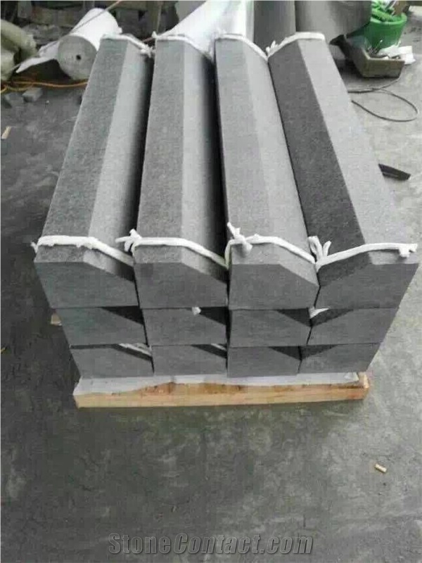 G684 Kerbstone,China Fuding Black Granite Kerbstone,Raven Black,Black Pearl,Fuding Black Kerbstone