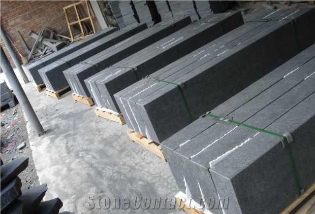G684 Kerbstone / Hainan Black Basalt Curbstone / Black Pearl / Raven Black