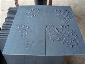 Hainan Black Basalt Tiles & Slabs /Dark Basalt/Dark Blue Stone/Walling/Paving/Flooring/Sawn, China Black Basalt