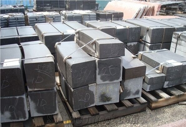 Kerb,Hainan Black Basalt, Dark Basalt/China Basalt Black Kerb Stone