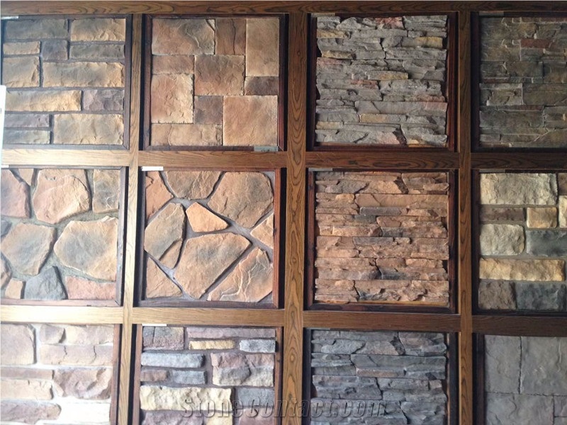 China Slate Cultured Stone&Wall Cladding,Stacked Stone Veneer&Wholesaler Culture Stone&China Cast Stone