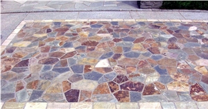 Irregular Random/Cut-To-Size Chinese Rust Slate Cultured Stone,Wall Cladding,Stacked Stone Veneer Clearance,On Sale