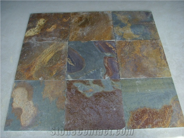 Irregular Random/Cut-To-Size Chinese Rust Slate Cultured Stone,Wall Cladding,Stacked Stone Veneer Clearance,On Sale