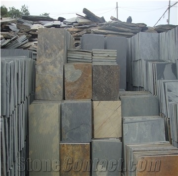 Irregular Random/Cut-To-Size Chinese Rust Slate Cultured Stone,Wall Cladding,Stacked Stone Veneer Clearance,On Sale