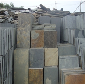 Irregular Random/Cut-To-Size Chinese Rust Slate Cultured Stone,Wall Cladding,Stacked Stone Veneer Clearance,On Sale