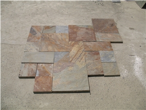 Irregular Random/Cut-To-Size Chinese Rust Slate Cultured Stone,Wall Cladding,Stacked Stone Veneer Clearance,On Sale