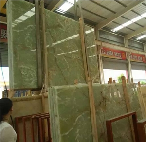 New Polished Green Onyx Slabs & Owner Quarry & Wholesaler