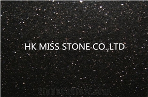 Polished Black Galaxy Countertop, Kitchen Countertop,Bull Nose Edgeprocessing