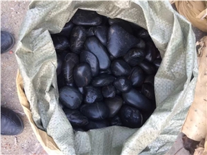 Polished Black Pebble Stone,River Stone