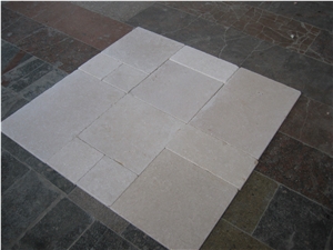 Sinai Pearl Limestone Pattern Tumbled, Beige Limestone Tiles