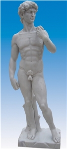 David Human Statues Ss-039, White Marble Statues