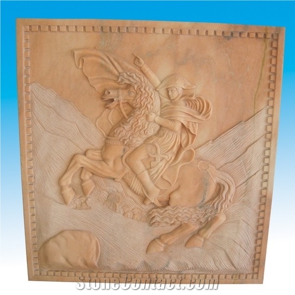 Sr-012 Beige Travertine, Beige Travertine Relief & Etching