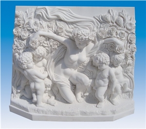 Sr-015 White Marble, White Marble Relief & Etching Sr-015 White Marble, White Marble Relief & Etching