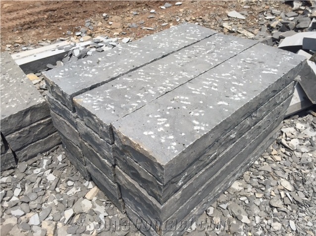 Basalt Vietnam Stairs & Steps, Grey Basalt Stair Risers