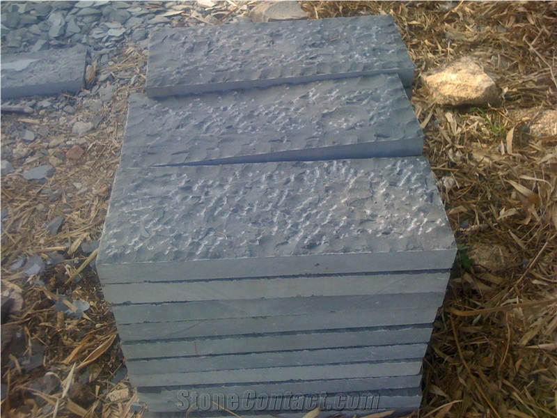 Basalt Vietnam Stairs & Steps, Grey Basalt Stair Risers