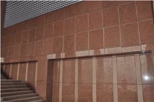 China G562 Big Red Granite Maple Leaf Red Stairs and Risers, Wall Cading , Floor Covering and Wall Tiles, Take Project Orders, Maple Leaf Red Granite Stairs & Steps