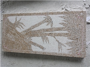 Rust Stone G682 Garden Landscape Stone Relief, China Local Yellow Natural Granite,Garden Stone, Home Decoration Stone, External Wall Decorated Stone, 25-35usd
