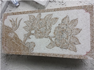 Rust Stone G682 Garden Landscape Stone Relief, China Local Yellow Natural Granite,Garden Stone, Home Decoration Stone, External Wall Decorated Stone, 25-35usd