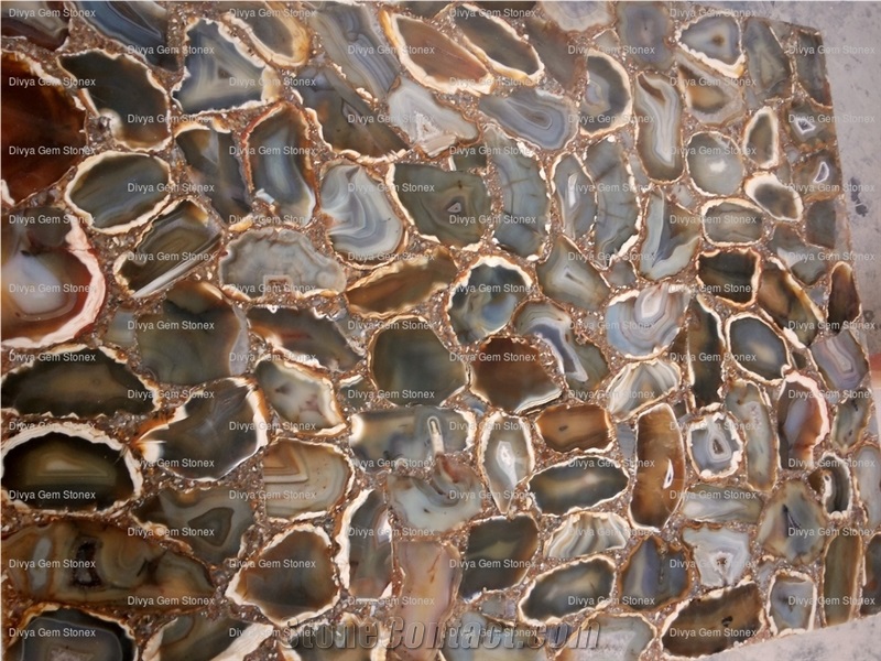 Yellow Agate Semiprecious Stone