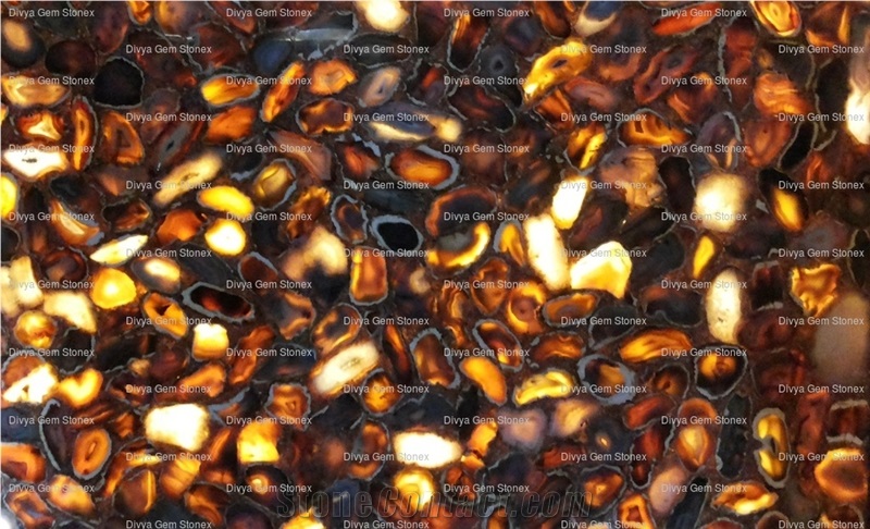 Yellow Agate Semiprecious Stone