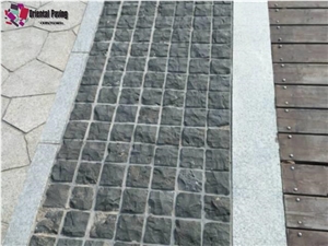 Black Granite Cobble Stone,Black Granite Cube Stone,Black Granite Paving Sets,Black Granite Pavers,Black Granite Countryard Road Paver,Garden Stepping Pavements,Walkway Pavers