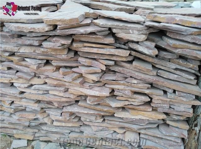 Flag Pavings,Quartzite Flagstone, Paving Stone, Random Flagstones, Irregular Flagstones