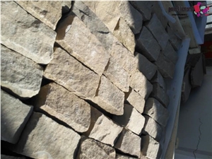 Yellow Paving Sandstone Cube Stone, Yellow Cubes for Paving, Yellow Cobble Stone, Sandstone Pavings