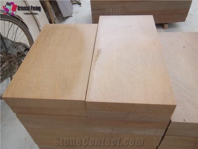 Yellow Sandstone Cube Stone,Yellow Sandstone Walling,Yellow Sandstone Polished Paver