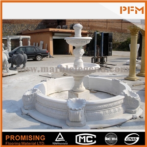 2015 Hot Sale Garden Decor Marble Garden Fountain 2 Tiers